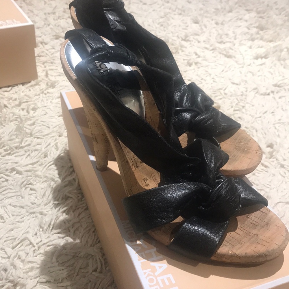 Michel kors cork heels